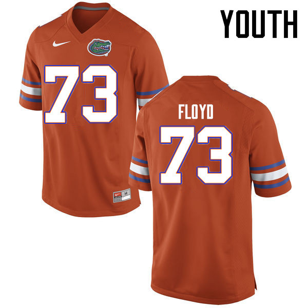 Youth Florida Gators #73 Sharrif Floyd College Football Jerseys Sale-Orange